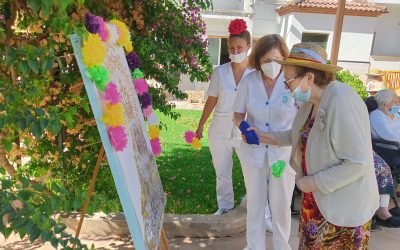 OFRENDA DE FLORES EN LA RESIDENCIA