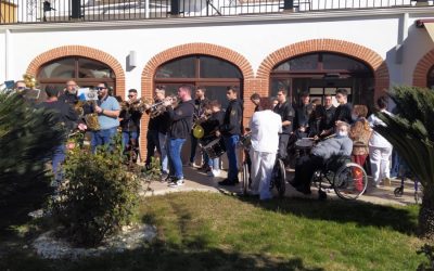 VISITA DE LA BANDA DE MÚSICA DE LA LOCALIDAD