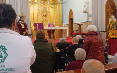 La alegría de poder estar junto a Nuestro Padre Jesús del Rescate